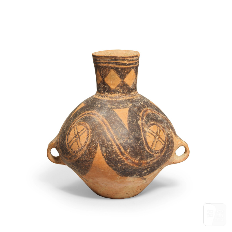 新石器時代及東周 彩繪陶罐及大陶罐 | A PAINTED POTTERY JAR AND A STONEWARE JAR - 图2